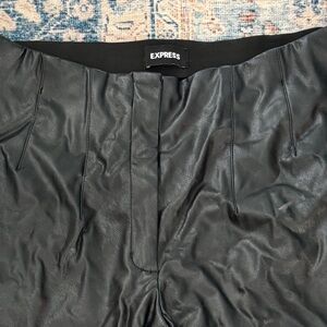 Express Women’s Black Leather Pants